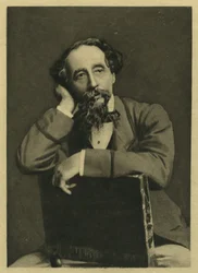 Charles Dickens, portret po fotografii Herbert Watkins (ur. 1828) (mezzotinta)