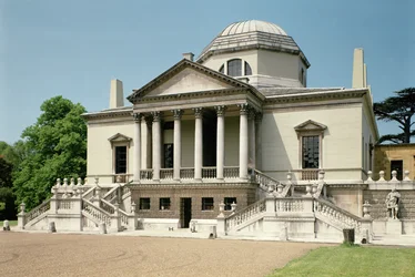 Chiswick House, zewnętrzny widok na wschód, Londyn, Wielka Brytania, 1725-29