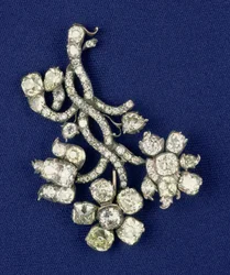 Diamentowy spray z rosyjskich klejnotów koronnych, niegdyś własność cesarzowej Katarzyny, ok. 1760
