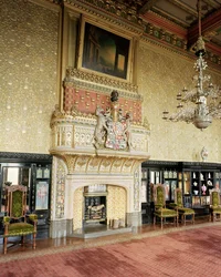 Wnętrze weneckiego salonu, Carlton Towers, Yorkshire
