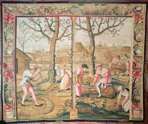 Listopad i grudzień, gobelin Mortlake autorstwa Poyntz