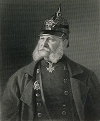 Portret Wilhelma I (1797-1888) króla Prus i cesarza Niemiec, sztychowany przez Williama Holla (1807-71) wyd. przez Williama Mackenzie