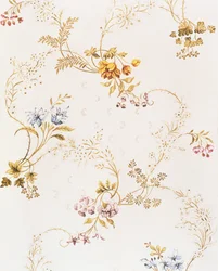 Rokokowy asymetryczny kwiatowy wzór Anny Marii Garthwaite, 1744