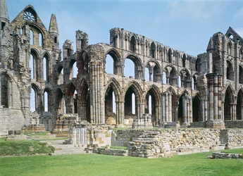 Widok na opactwo Whitby, North Yorkshire