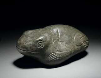 Rzadka kamienna żaba Azteków, ok. 1200-1521