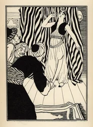 Sułtan ukrywa barona de Munchausena. Ilustracja Williama Stranga (1859-1921) i JB Clarka z „Przygód barona z Munchausen (Munchhausen)” Rudolfa Ericha Raspe (1736-1794) (1789)