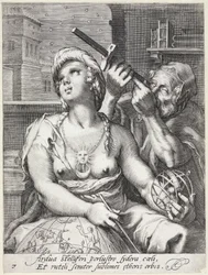 Alegoryczne grawerowanie Astronomii