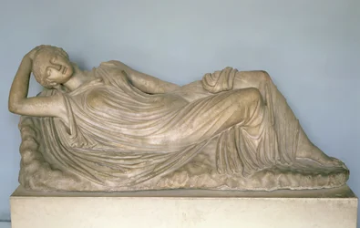 Śpiąca Ariadna, hellenistka z Aleksandrii, II w. p.n.e. (marmur)