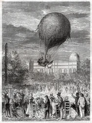 Wniebowstąpienie en ballon. Lot balonem.