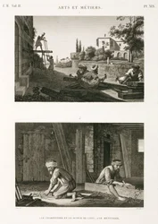 Budownictwo i naprawa stolarzy i stolarzy, Egipt, ok. 1798 r.