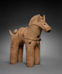 Koń Haniwa w komplecie, 400s-500s