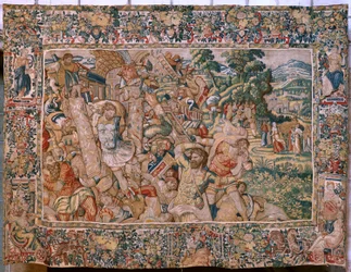 Katedra (Cathédrale Saint-Maurice). Flamandzki gobelin.