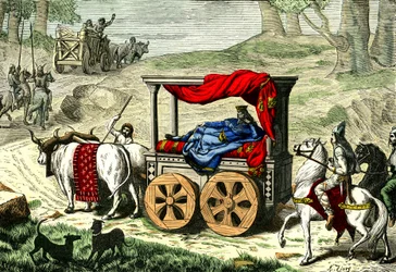 Rydwan galijskiego króla, ok. 1850-86 (ilustracja)