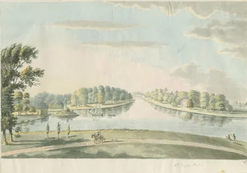 Chillington Park - Basen: malowanie akwarelą i [ok. 1820]