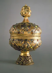 Cyborium, wykonane w Limoges przez G. Alpais dla opactwa w Montmajour