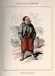 Komuna Paryska: kostium ZOUAVE COMMUNIEUX (14) w „” Les Communeux