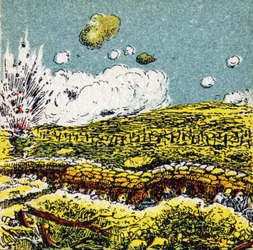 Pierwsza wojna światowa 1914-1918: Bitwa pod Verdun w dniu 21 lutego