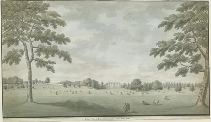Fisherwick Hall: malarstwo akwarelowe, bd [1786]