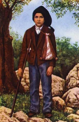 Francisco Marto, który widział Matkę Boską w Fatimie w 1917 r., ok. 1920-1930 (pocztówka)