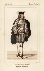 Francois-Cesar Letellier, markiz de Courtanvaux, naukowiec i żołnierz, członek Akademii Nauk