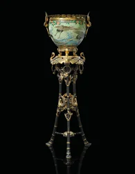 Francuski „Japonisme” Jardiniere-on-Stand, 1874