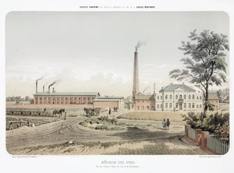 General Industrial Scenes Produkcja cynku w Mulheim an der Ruhr, Niemcy