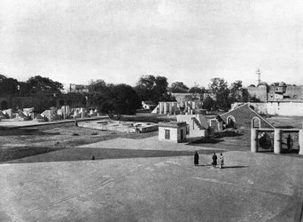 Ogólny widok obserwatorium w Jaipur, Indie