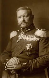 Historia. Niemcy. generała Paula von Hindenburga. Zdjęcie, Niemcy, ok. 1914-16. (Pocztówka)