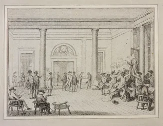 Wnętrze Giełdy, ok.1790 (akwaforta)