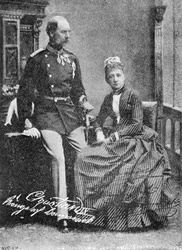 Król Christian IX i królowa Luiza Danii