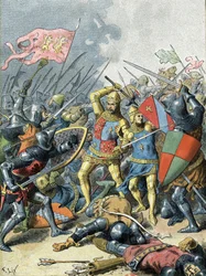 Król Jan II Dobry w bitwie pod Poitiers (1356)