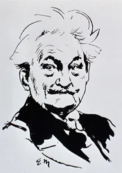 Leoš Janáček (tusz na papierze)