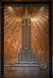 Tablica rejestracyjna Empire State Building, Nowy Jork, USA (zdjęcie)