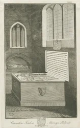 Mavesyn Ridware - Grób Thomasa Carwardena: grawerowanie, nd [koniec XVIII w.]