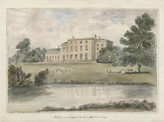 Milford House: malowanie akwarelą, 1848