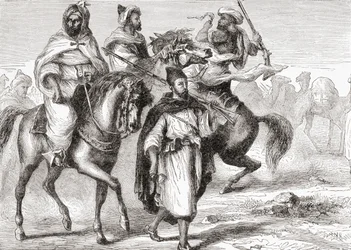 Maurowie w XIX wieku, z książki „Afryka” Keitha Johnstona, opublikowanej w 1884 roku
