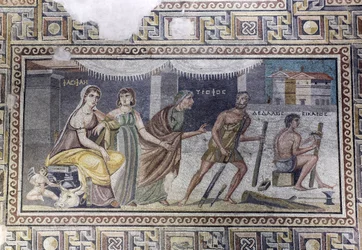 Mozaika, Pasiphae i Dedal
