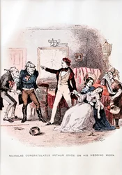 Nicholas Nickleby autorstwa C. Dickensa - ilustracja