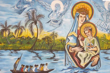 Fresk Matki Bożej Togo, Togoville, Togo