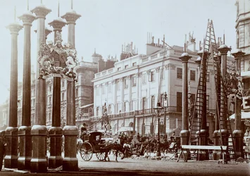 Park Lane dekorowany na Diamentowy Jubileusz Królowej Wiktorii