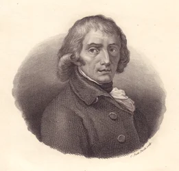 Portret włoskiego poety Giuseppe Pariniego (1729-1799), miedzioryt autorstwa Piottiego z rysunku Andrei Appiani