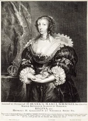 Portret królowej Henrietty Marii de Bourbon