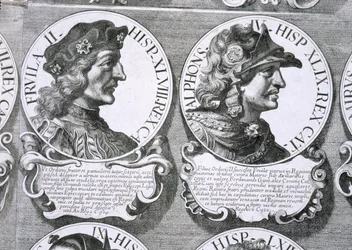 Portrety Frueli II i Alfonsa IV (lito)