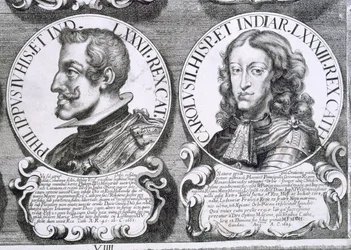 Portrety Filipa IV i Karola II (lito)