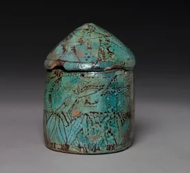 Pyxis z pokrywką, od późnego Państwa Środka do wczesnego Nowego Państwa, ok. 1901-1525 pne