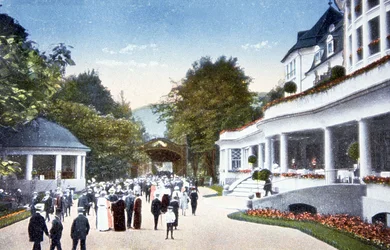 Łaźnie radowe w Kreuzbadzie, ok. 1910 r. (pocztówka)