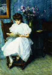 Czytanie w salonie