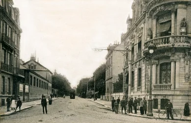 Reims: Lundy Boulevard, Ceres Esplanade na początku XX wieku (pocztówka)