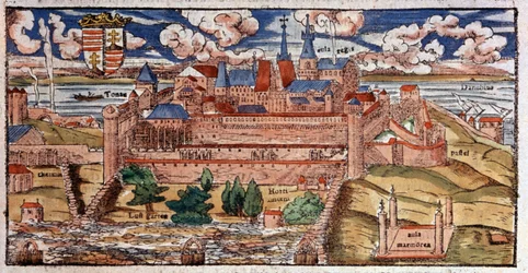 Wzmocniona Buda (Węgry), ok. 1550 r. (rycina)