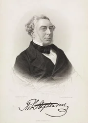 Robert Stephenson, angielski inżynier mechanik i budowlany, ok. 1850 r.